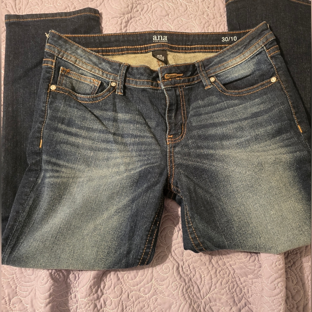 a.n.a Blue Straight Leg Jeans Classic Style